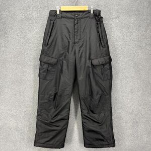 AQ Snow pants Boys Medium Black Snowboard‎ Ski Winter cargo pockets Youth